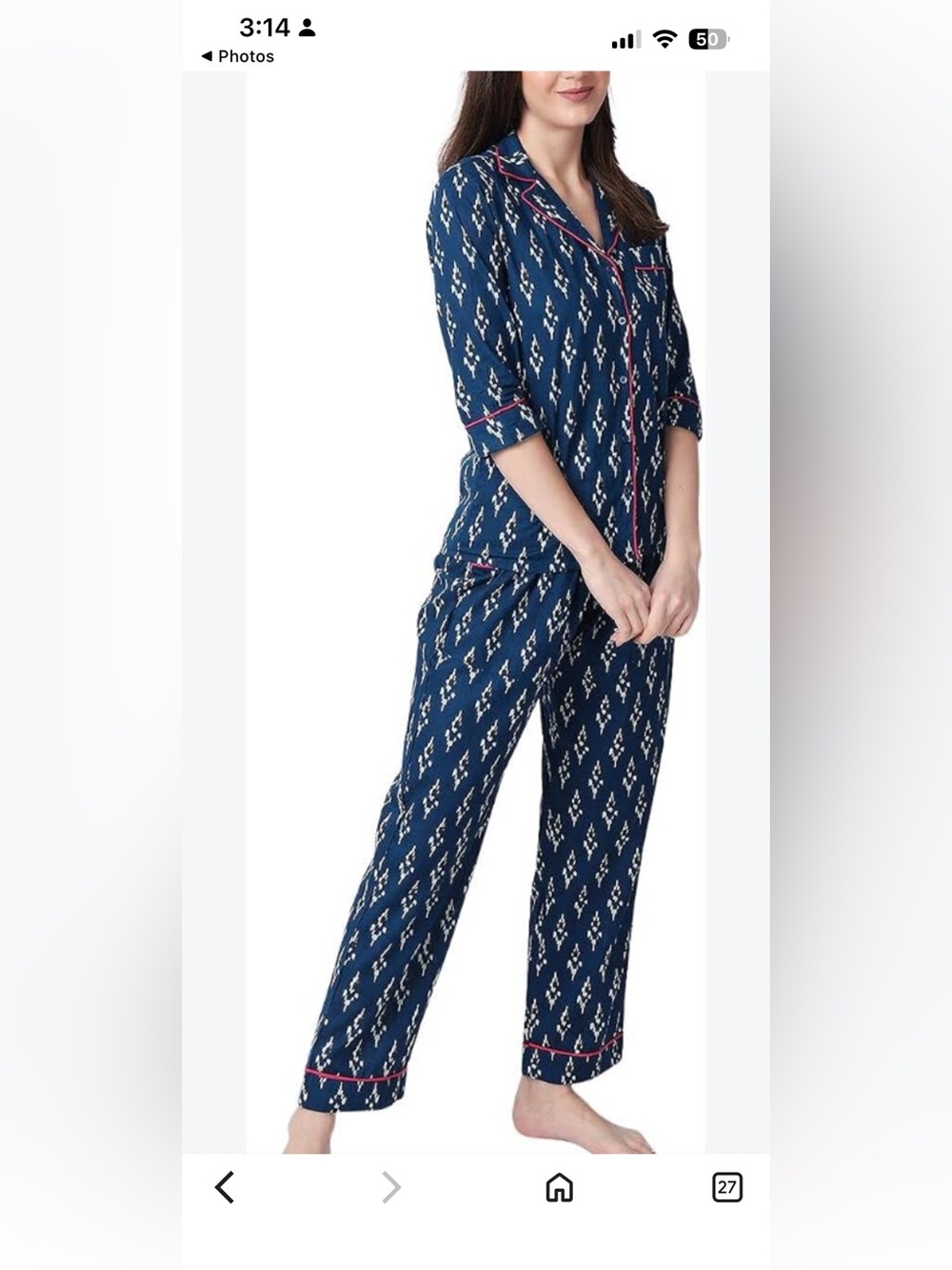 Signals Blockprint Pajama Set